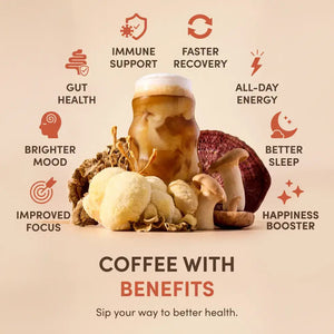 Pack Ryze Organic Mushroom Coffee W/ 2 RYZE Spoon