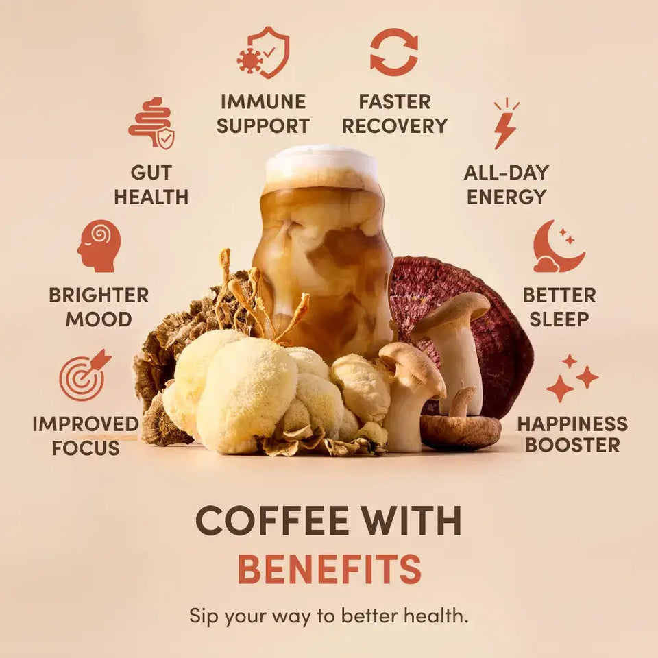 Pack Ryze Organic Mushroom Coffee W/ 2 RYZE Spoon