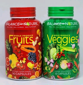 Fruits and Veggies Whole Produce Balance of Daily Nature 180 Capsules