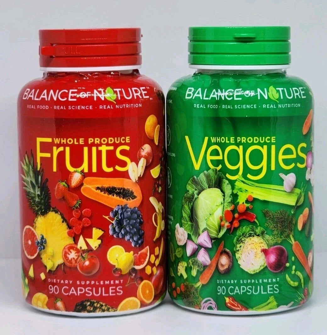 Fruits and Veggies Whole Produce Balance of Daily Nature 180 Capsules
