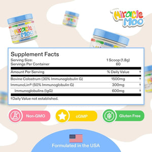 Mother Nature’s Miracle Moo Colostrum 60ct – Immune Support